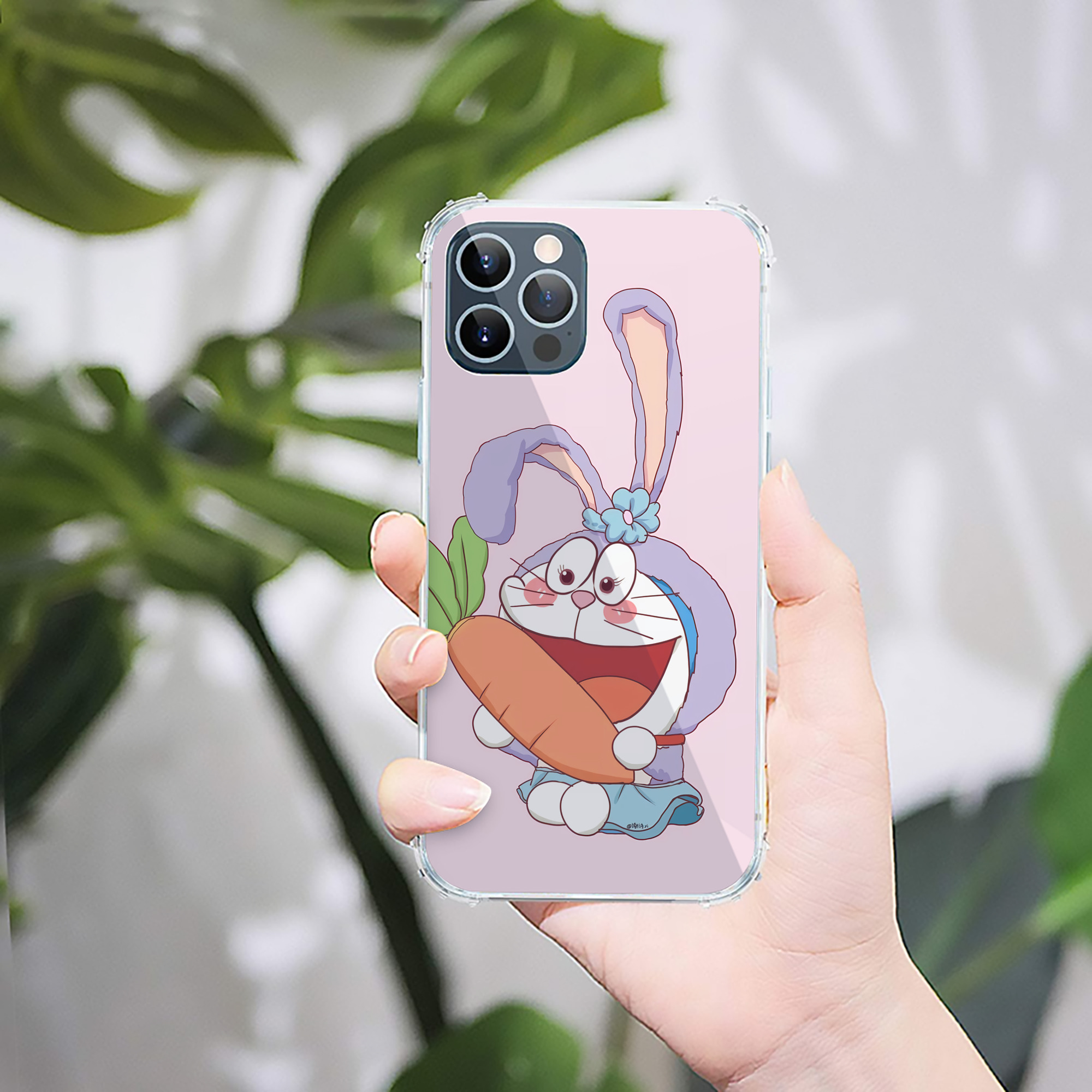 （画像用） ドラえもん Doraemon 【iPhone 12シリーズ対応】透明スマホケース（クリアソフトケース）